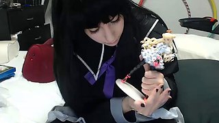 Sexy hottie Anetta Keys enjoys a solo toy masturbation