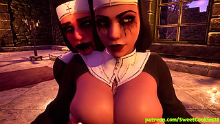 Sexy Nuns Take a Guy for a Wild Ride