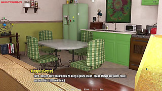 Grandmas House #02 - 60 Plus Hot MILF Seduces Lucky Stud with Her Big Curvy Ass - 3D Porn Game