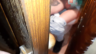 I Caught a Stranger Masturbating on the Toilet in a Public Restroom and We Came at the Same Time