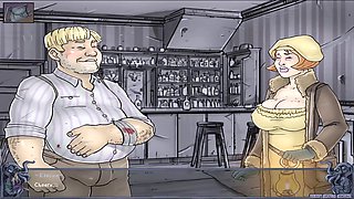 Gamer girl dives into hentai and lets play zombies