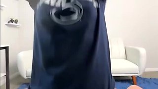 Red-haired student gets fucked by a dude in her room in her mouth and pussy