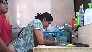 Sexy Latina Sex in the Kitchen