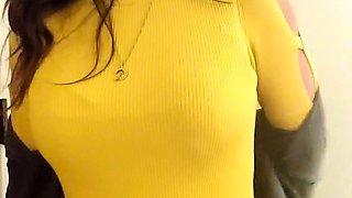 Amateur striptease and Solo masturbation