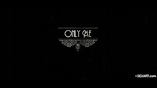 Redhead milf in stockings