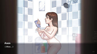 Debbie Shower Scene. (Summertime Saga Gameplay)