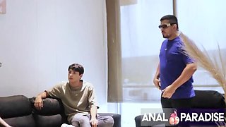 Step Son Pounds My Ass Hard - Anal Creampie with Big Tits MILF