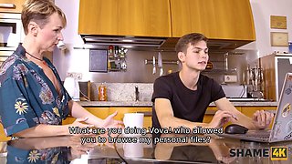 Shame4k. seducing gorgeous mature for porno was not so hard for student programmer