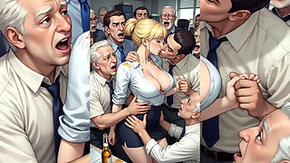 Hot Girls Squeezing & French Kissed by Nasty Old Men - Best Old and Young Compilation