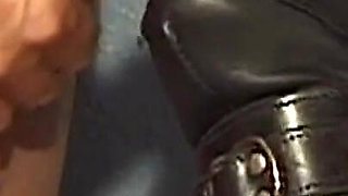 Masked Cougar Serves Multiple Robed Men Eagerly