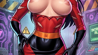 Big Breast Tight Bald Ass Pussy Ms. Incredible Cock Teasing and Gets Creampied