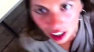 Big-Titted Amateur MILF Flashing in Public