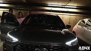 AD4X - Tatted 18yo girl In ROUGH DOGGY-STYLE Romp