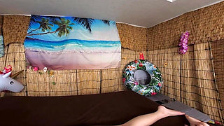 Fair-skinned, Beautiful Girl Is Brought in for a Free Oil Massage. Ready for Surprise 1/2