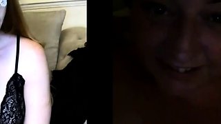 Blonde femdom facesitting in fishnet lingerie