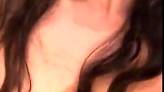 Big boob brunette masturbates on webcam