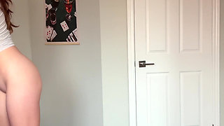 Spring Panty Try-on While Trying Not to Cum