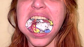 Newspaper Gag POV - Stuffing, Slapping, Taking Out