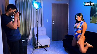 Sensual latina MILF seducing young photographer Angelcruzxx
