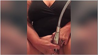 Milf Masterbating With Hand Held Shower Massager
