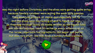 Sexual Fantasy before Christmas. Journey to the North Pole to be milked. Parody