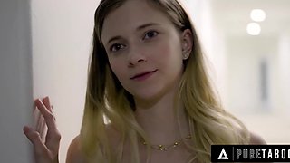 Skinny and fucked-up step-teen gets to be more aggressive