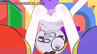 Hot 3D Cartoon Sex - The Amazing Digital Circus Anal & Blowjob Compilation