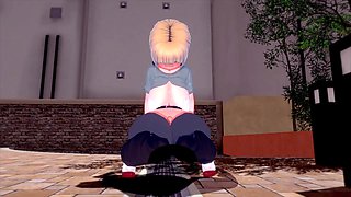 THREE DIMENSIONAL MANGA PORN - IMMENSE-BOOBED HOTTY - FABULOUS BUTT-CHEEKS - GIGANTIC BUTT pornography