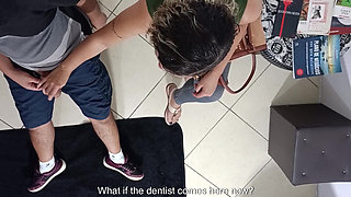 Unexpected sex in the waiting room with a stranger.