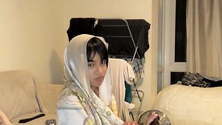 Amateur striptease and Solo masturbation