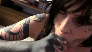 POV: You Won Your Emo Stepsister at Skate. and She Gave You a Sloppy Blowjob