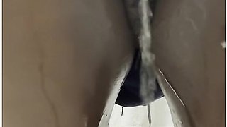 Extremely Desperate Wetting Accident: Girl Pees Herself, Barely Making It To The Toilet