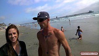 Petite Brunette's Wild Outdoor Passion in Intense Heat