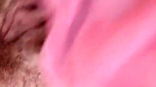 Creampie in Hairy Pussy, Thick Cunt Cums From Glass Cock - Ginnagg