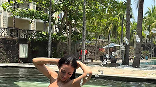 Boobs Flashing Outdoor, Ahegao, Spit, Getting Wet