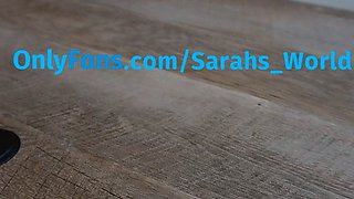 Hot Blonde Office Secretary Squirts on Desk POV