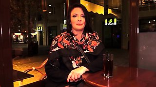 chubby french milf in stockings enjoys smashing