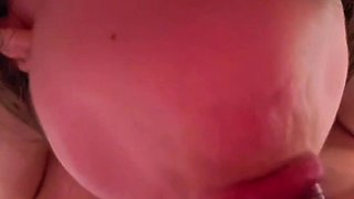 A young slut got a load of cum on her ass