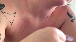 Cheating Girlfriend Gets Facial