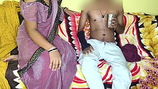 Beautiful Indian Step Mom Pussy and Ass Fucked Hard by Step Son Hindi Video