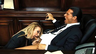Busty Slut Aline Gets Pussy Masturbated and Receives Messy Facial Cumshot