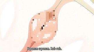 Big-Boobed Anime Girl With a Big Butt Expresses Milk During a Paizuri