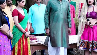 Tiny Indian MILF Naomi Shah swallows a stiff cock