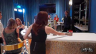 Lucas Frost And Tiny Khloe - Lets Post It Hotel Bartender Is A Flirt