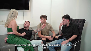 Our Boss's Wife Wants Us to Fuck Her, She's a Pig and She Wants Two Cocks to Forget the Husband