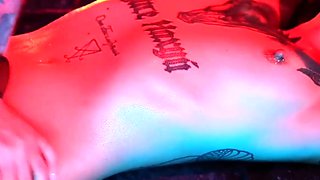 Marseline's first massage lesson completed in orgasm,