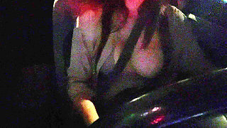 Artemisia Love Night Time Car Ride Flashing Big Tits Nipples Play Smoking Fetish Check My Site for More
