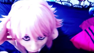 Close up teen foot worship