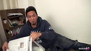Asian Masseuse seduce to Creampie Fuck by older Client at Japanese Massage at home in FUll Uncensored Porn