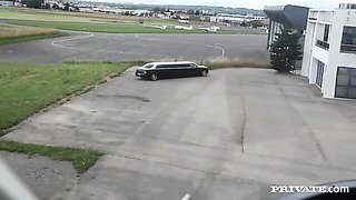 Limouside double blowjob with hot dolls Anissa Kate and Eva Parcker